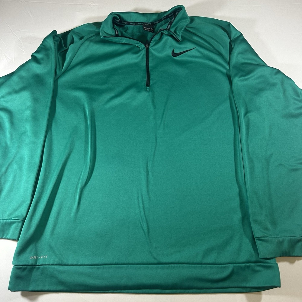 Nike Men's Long Sleeve Quarter Zip RUNNING SHIRT SIZE XXLT